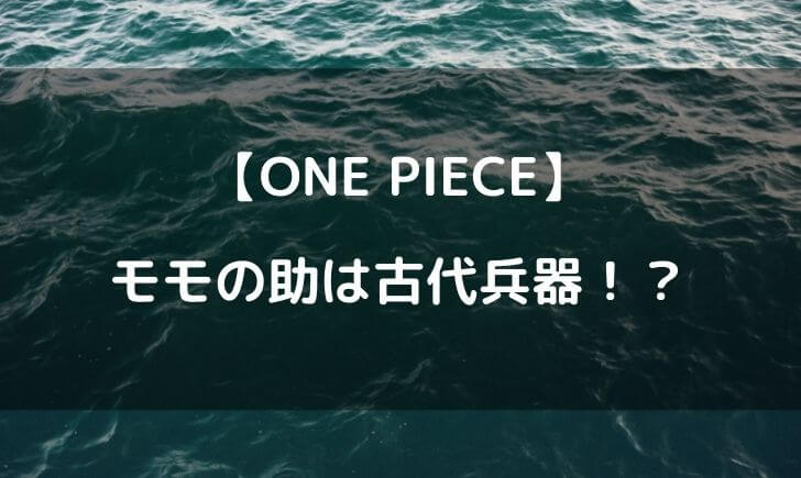 ワンピースのモモの助は古代兵器 正体がウラヌス説の真相はいかに テレビっ子は今日もゆく