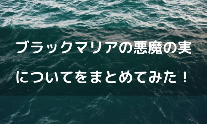 ワンピース ブラックマリア 悪魔の実