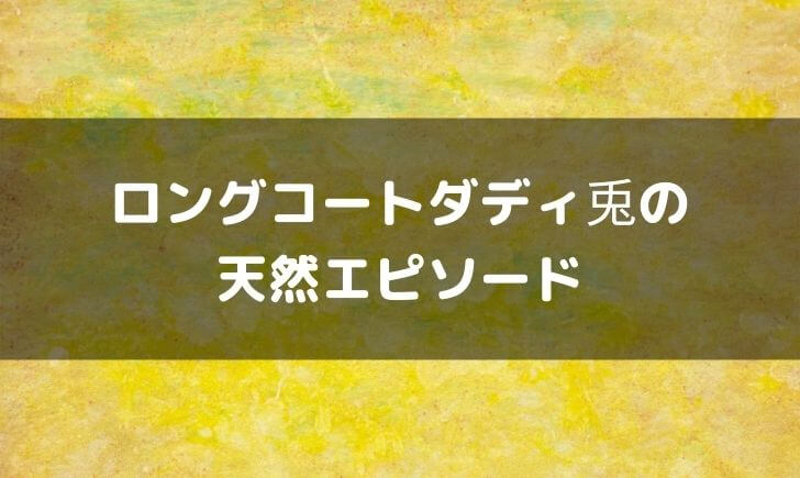 ロングコートダディ兎は天然エピソード