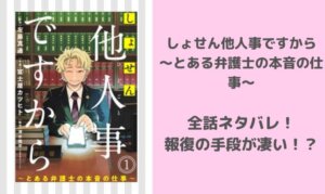 しょせん他人事ですからのネタバレ全話